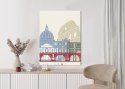 Plakat Kolorowa Ilustracja Architektura Rzymu