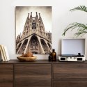 Plakat Kościół Sagrada Familia W Stylu Vintage
