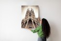 Plakat Kościół Sagrada Familia W Stylu Vintage