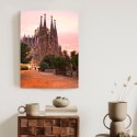 Plakat La Sagrada Familia Podczas Zachodu Słońca