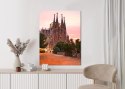Plakat La Sagrada Familia Podczas Zachodu Słońca