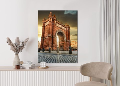 Plakat Łuk Triumfalny Słynna Budowla W Barcelonie