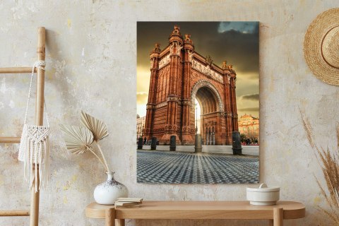 Plakat Łuk Triumfalny Słynna Budowla W Barcelonie