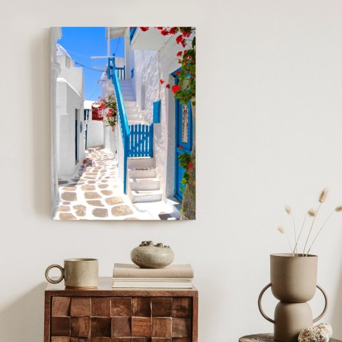 Plakat Malownicze Białe Greckie Ulice