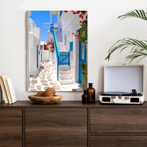 Plakat Malownicze Białe Greckie Ulice