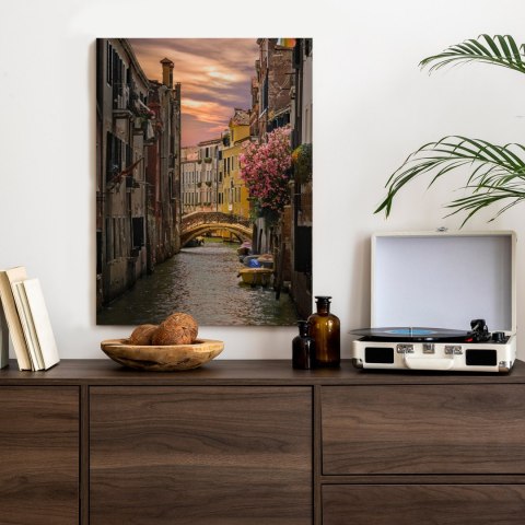 Plakat Most Nad Kanałem O Zachodzie Słońca W Wenecji