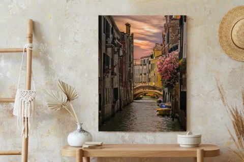 Plakat Most Nad Kanałem O Zachodzie Słońca W Wenecji
