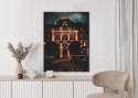 Plakat Oświetlona Architektura W Rzymie Nocą