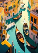 Plakat Rejs Gondolami Po Weneckich Kanałach