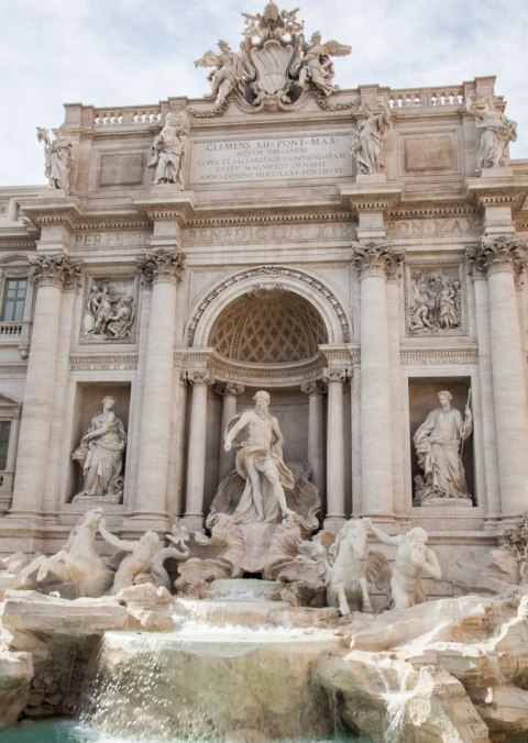 Plakat Rzymska Barokowa Fontanna Di Trevi