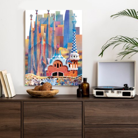 Plakat Słynna Architektura Barcelony Abstrakcja