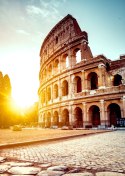 Plakat Starożytne Koloseum O Zachodzie Słońca