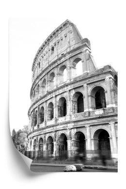 Plakat Starożytne Koloseum W Rzymie W Czerni I Bieli