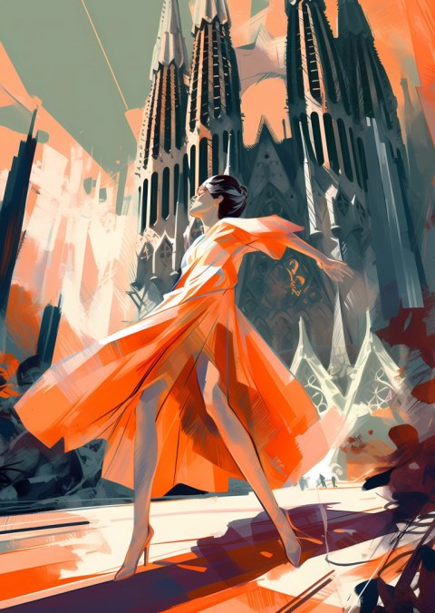 Plakat Taniec W Barcelonie