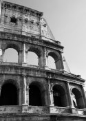 Plakat W Czerni I Bieli Rzymskie Koloseum
