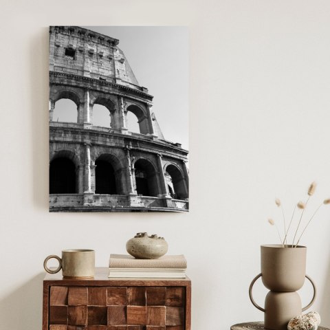 Plakat W Czerni I Bieli Rzymskie Koloseum