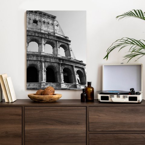 Plakat W Czerni I Bieli Rzymskie Koloseum