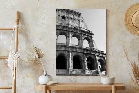 Plakat W Czerni I Bieli Rzymskie Koloseum