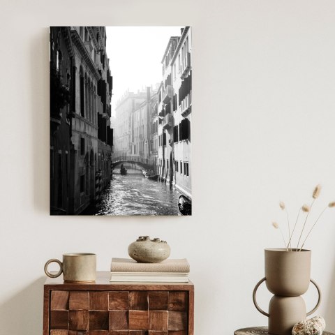 Plakat Wenecja Czarno Biały Kanał