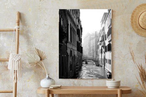 Plakat Wenecja Czarno Biały Kanał
