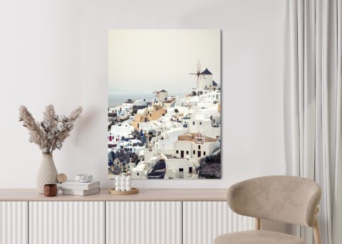 Plakat Widok Na Miasteczko Oia Na Santorini