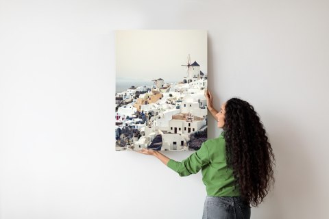 Plakat Widok Na Miasteczko Oia Na Santorini