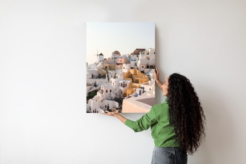 Plakat Zjawiskowa Architektura Miasteczka Oia Na Santorini