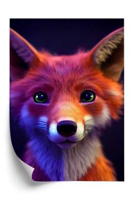 Plakat Animated Of A Cute Fox Cartoon