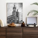 Plakat Czarno-Biała Fotografia Kościoła Mariackiego W Krakowie