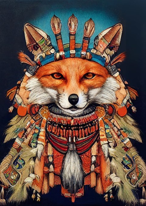 Plakat Etno Portret Lisa