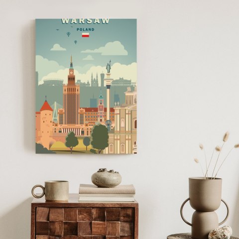 Plakat Ilustracja Architektury W Stolicy Polski