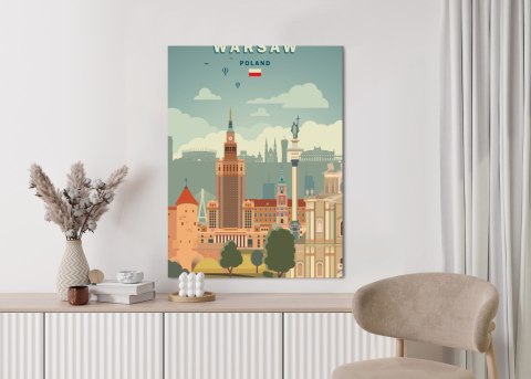Plakat Ilustracja Architektury W Stolicy Polski