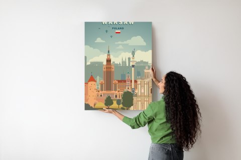 Plakat Ilustracja Architektury W Stolicy Polski