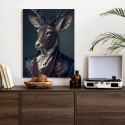 Plakat Jeleń W Eleganckim Stroju