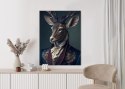 Plakat Jeleń W Eleganckim Stroju