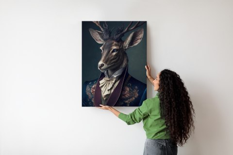 Plakat Jeleń W Eleganckim Stroju