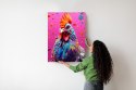 Plakat Kolorowy Nowoczesny Portret Koguta