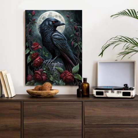 Plakat Kruk Na Nocnym Niebie