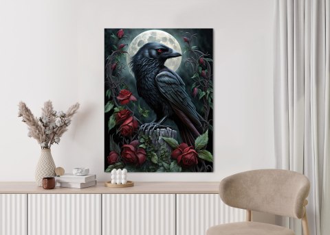 Plakat Kruk Na Nocnym Niebie