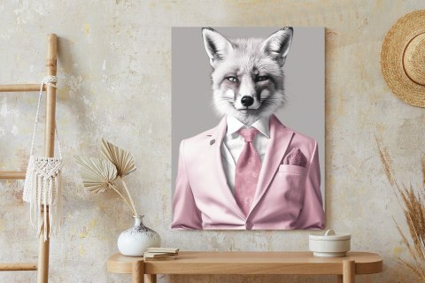 Plakat Lis Ubrany W Garnitur