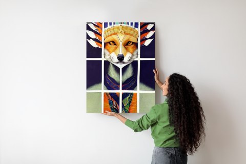 Plakat Lis W Ludowym Ubraniu