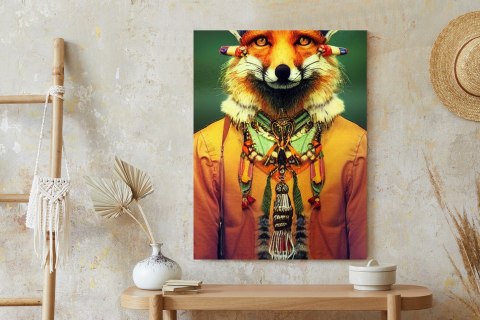 Plakat Lis W Stroju Indiańskim