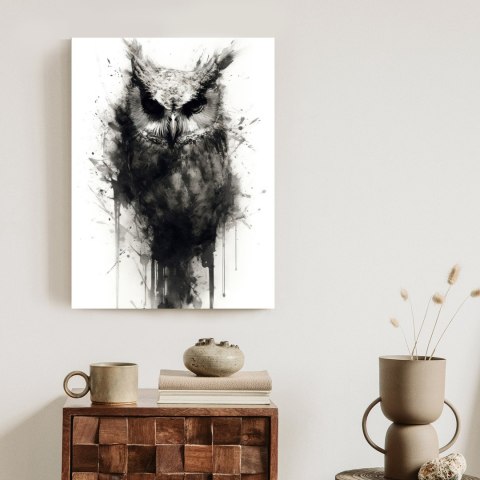 Plakat Malowany Portret Sowy