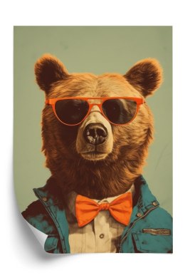 Plakat Miś W Okularach Przeciwsłonecznych