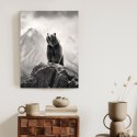 Plakat Niedźwiedź Grizzly Na Wysokiej Skale
