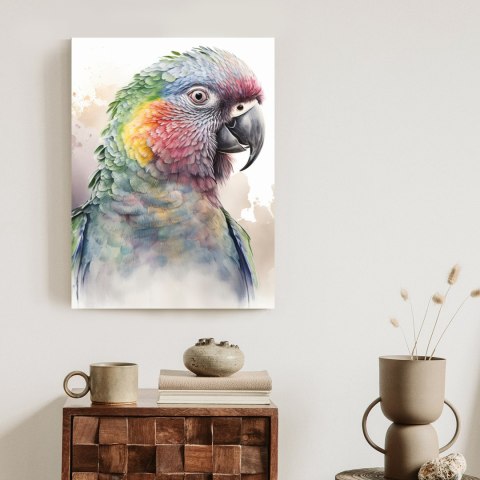 Plakat Papuga Na Akwareli