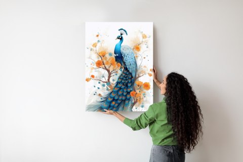 Plakat Paw I Malowane Kwiaty