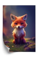 Plakat Portrait Of A Cute Baby Fox