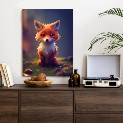 Plakat Portrait Of A Cute Baby Fox