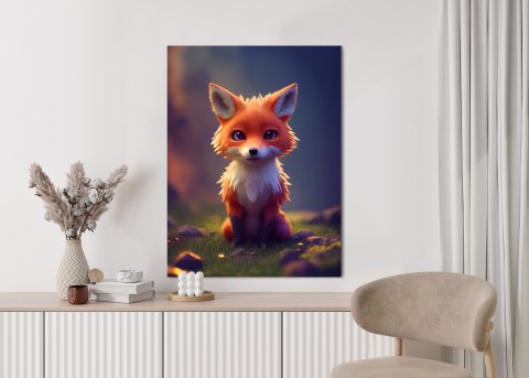 Plakat Portrait Of A Cute Baby Fox